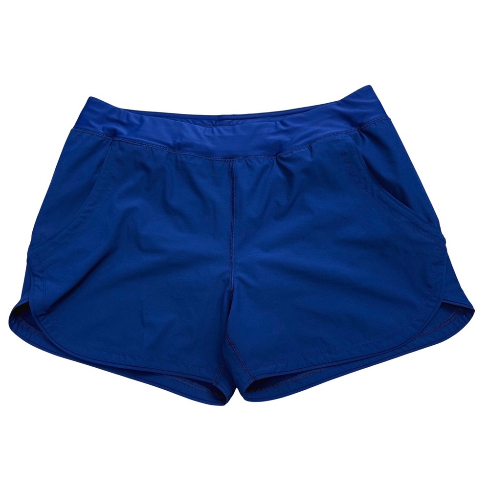 Lands' End Blue Swim Board Shorts Womens 14P Beach Pool Boat Active